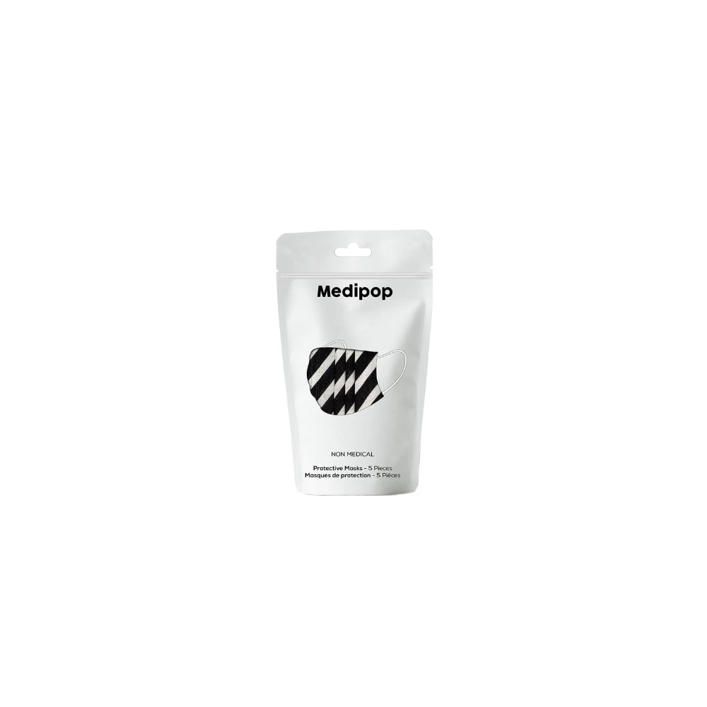 Disposable Printed Face Mask - Yellow Leopard - Waves