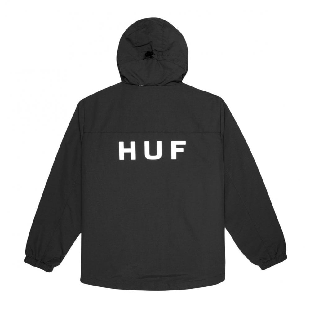 Essentials Zip Standard Shell Jacket - Black - Black