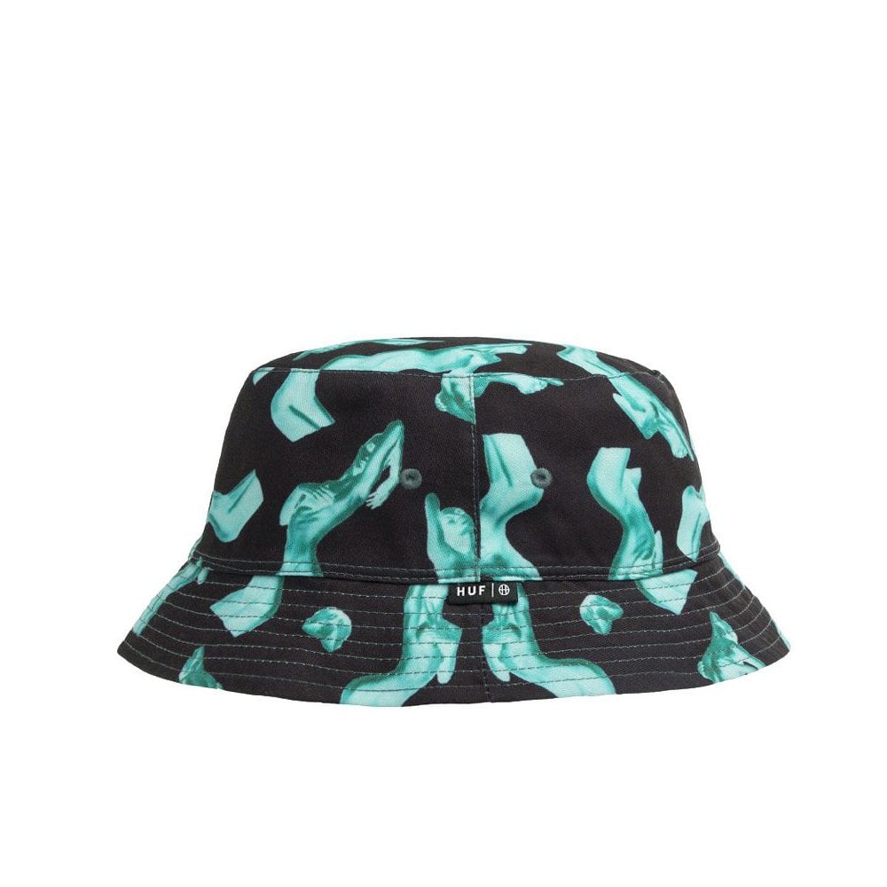 Her Reversible Bucket Hat  - Black - Black