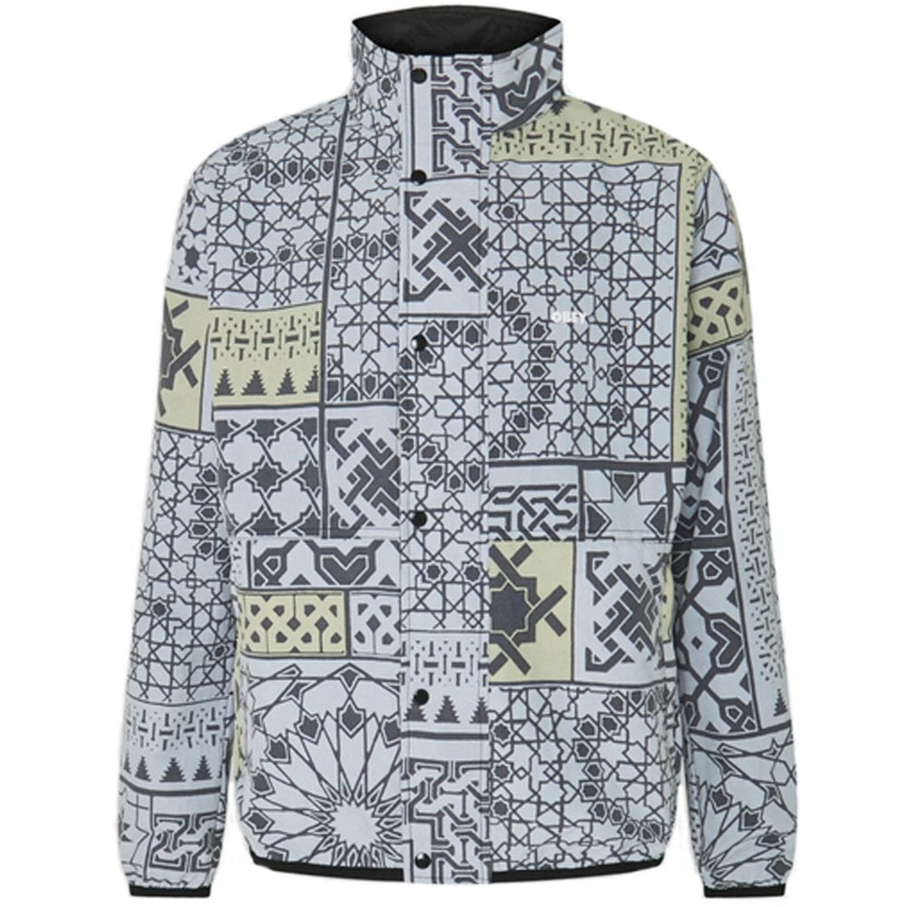 Patchwork Reversible Jacket - Blk/Nvy/Mlti