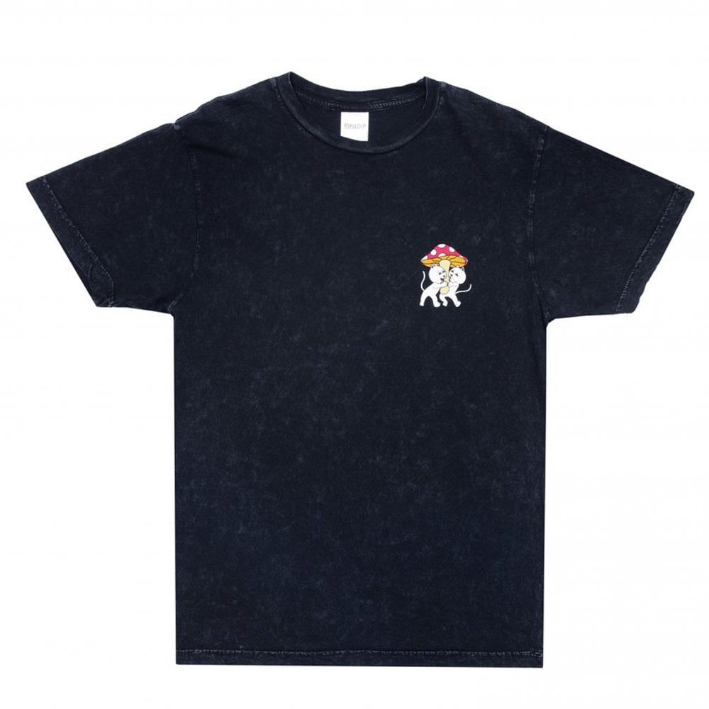 Sharing Is Caring T-Shirt - Black Mineral Wash - Blk Min Wash