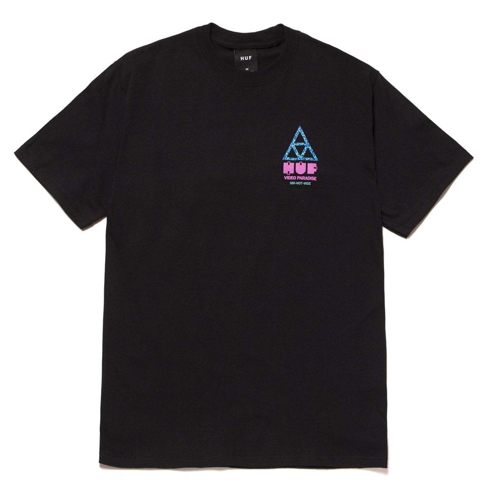 Video Paradise Triple Triangle T-Shirt - Black