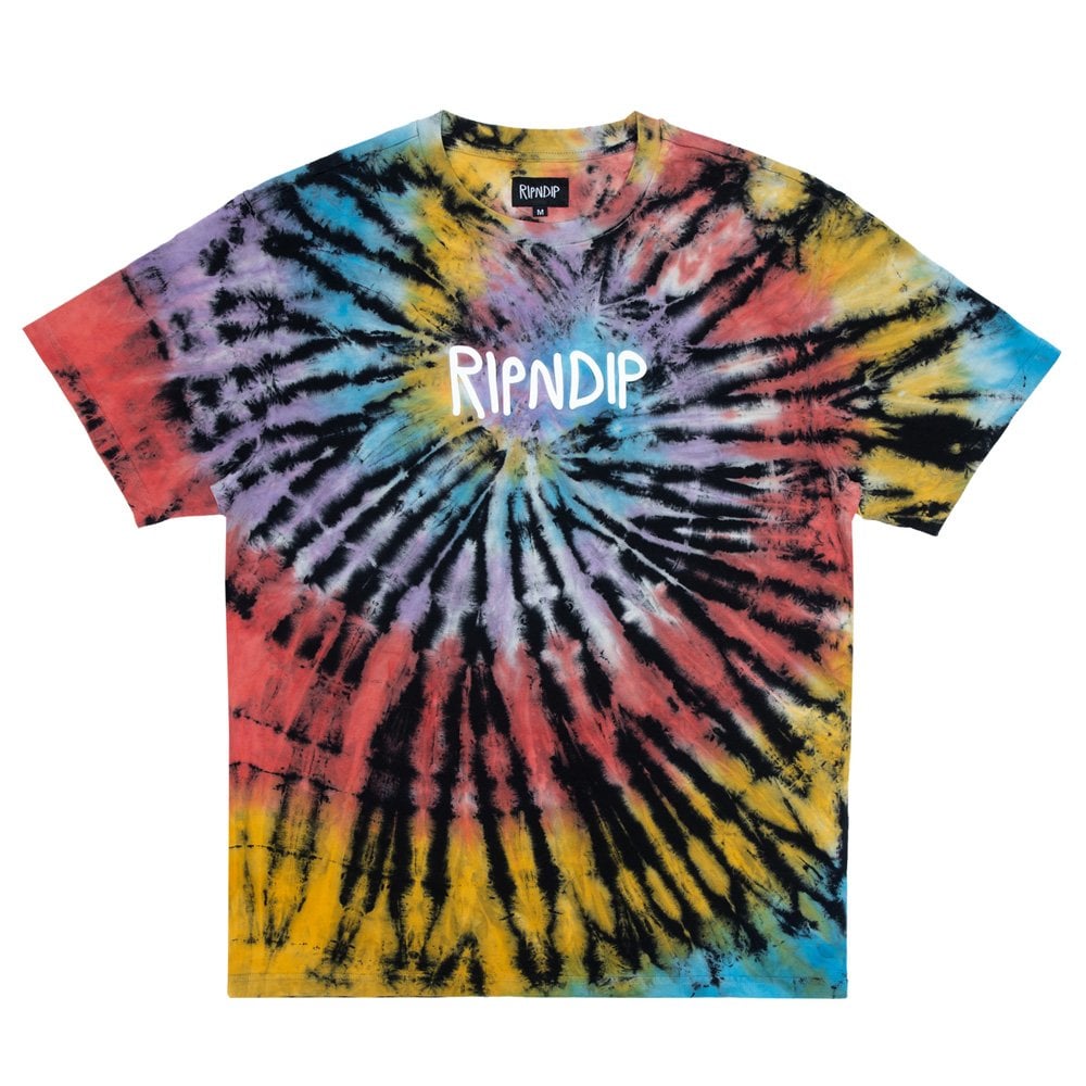 Rubber Logo T-Shirt - Sunburst Tie Dye - Sunburst Td