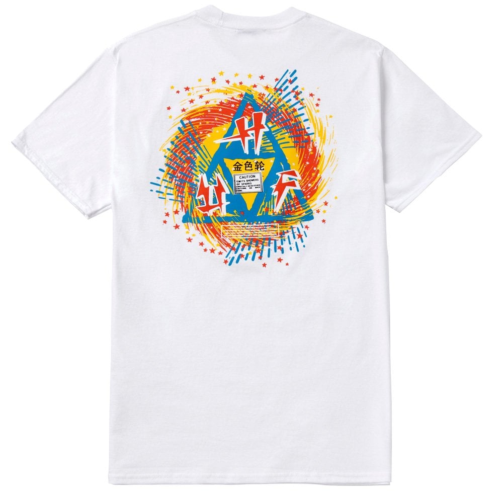 x PBR Flashing Wheel Triple Triangle T-Shirt - White