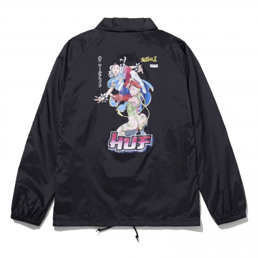 Chun Li & Cammy Coach Jacket - Black - Black