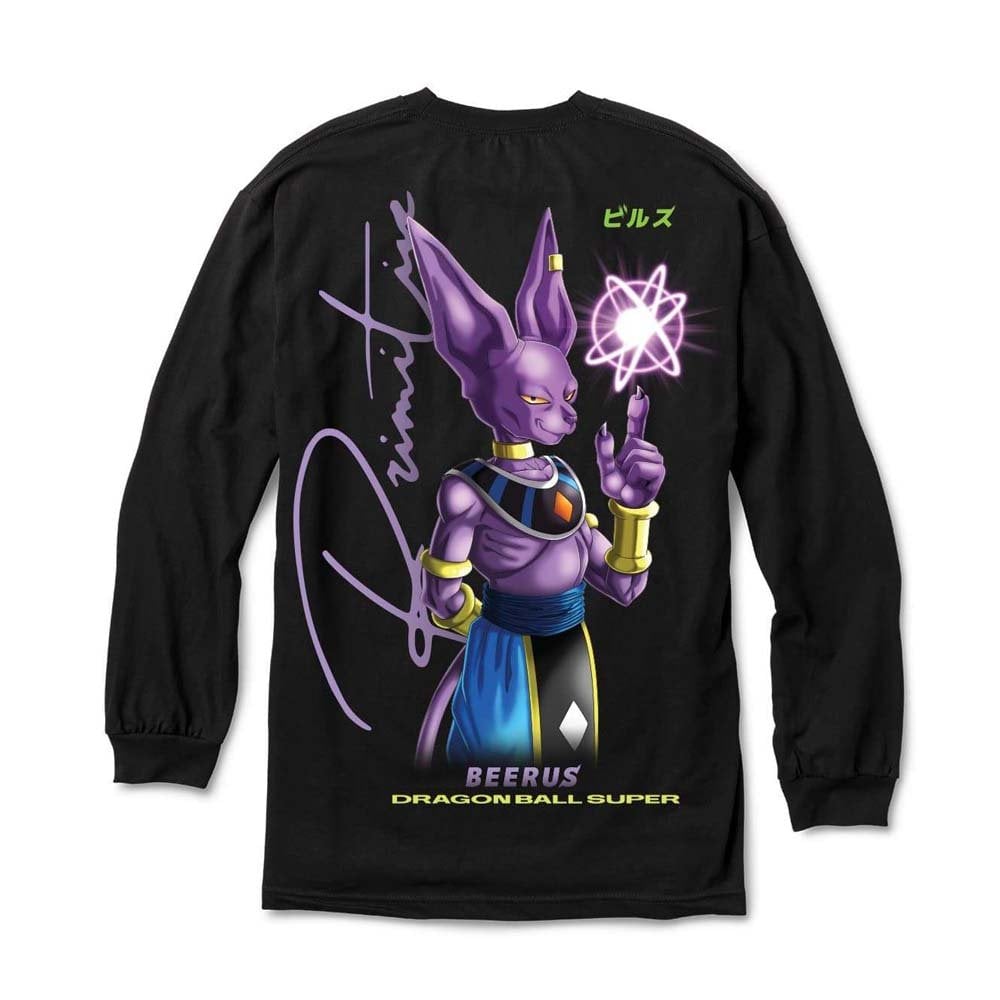 Beerus Orb Long Sleeve T-Shirt - Black - Black