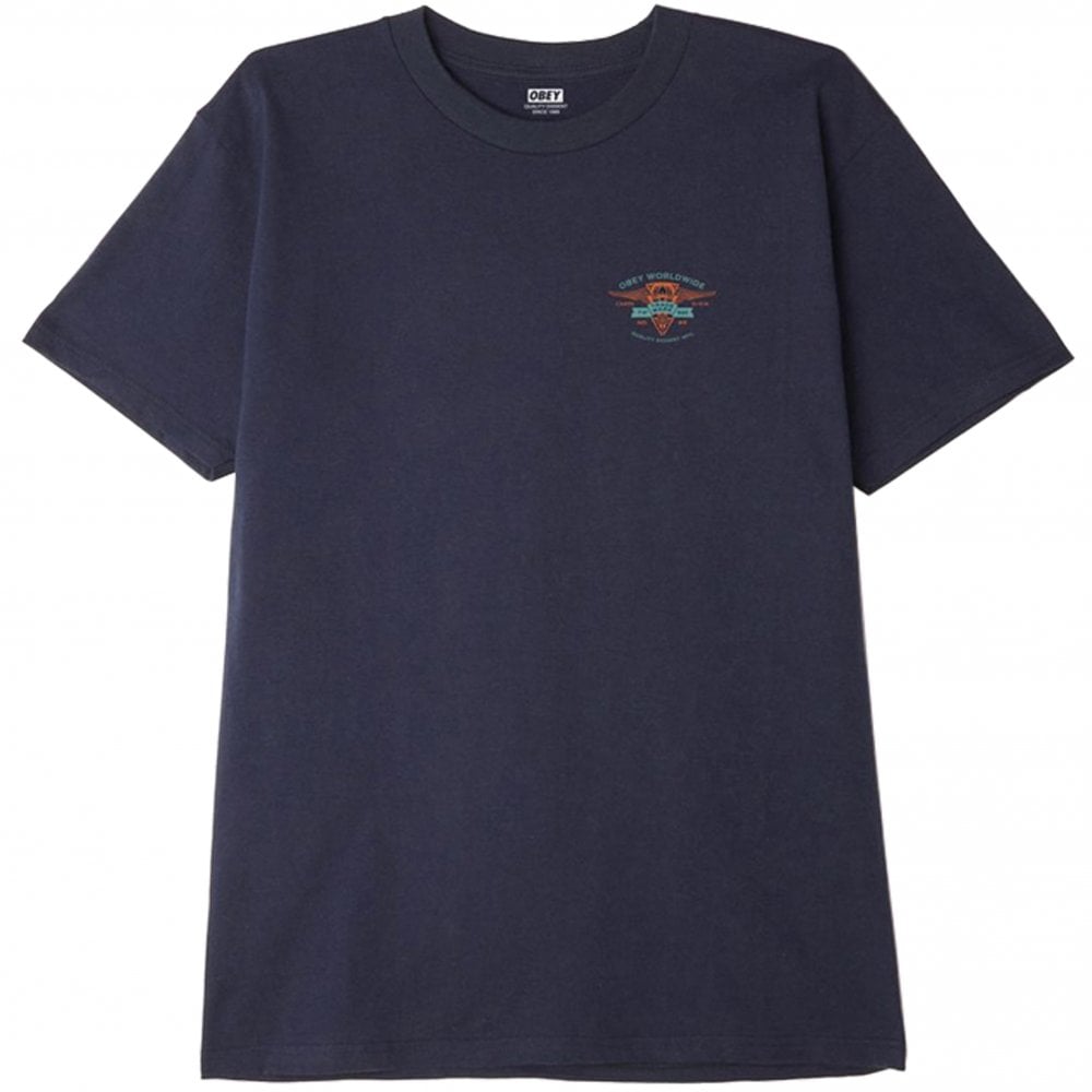 Winged Lotus T-Shirt - Navy