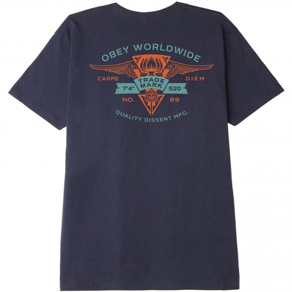 Winged Lotus T-Shirt - Navy