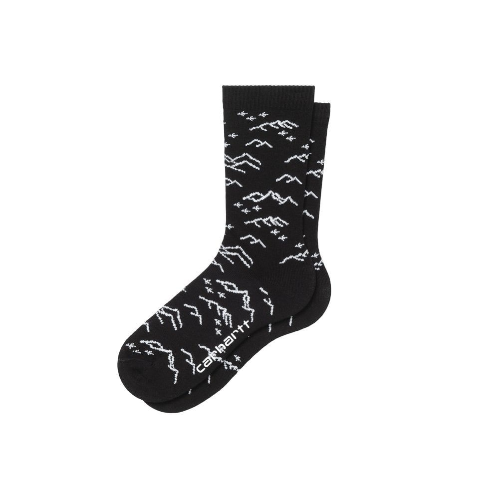 High Plain Socks - Black/White