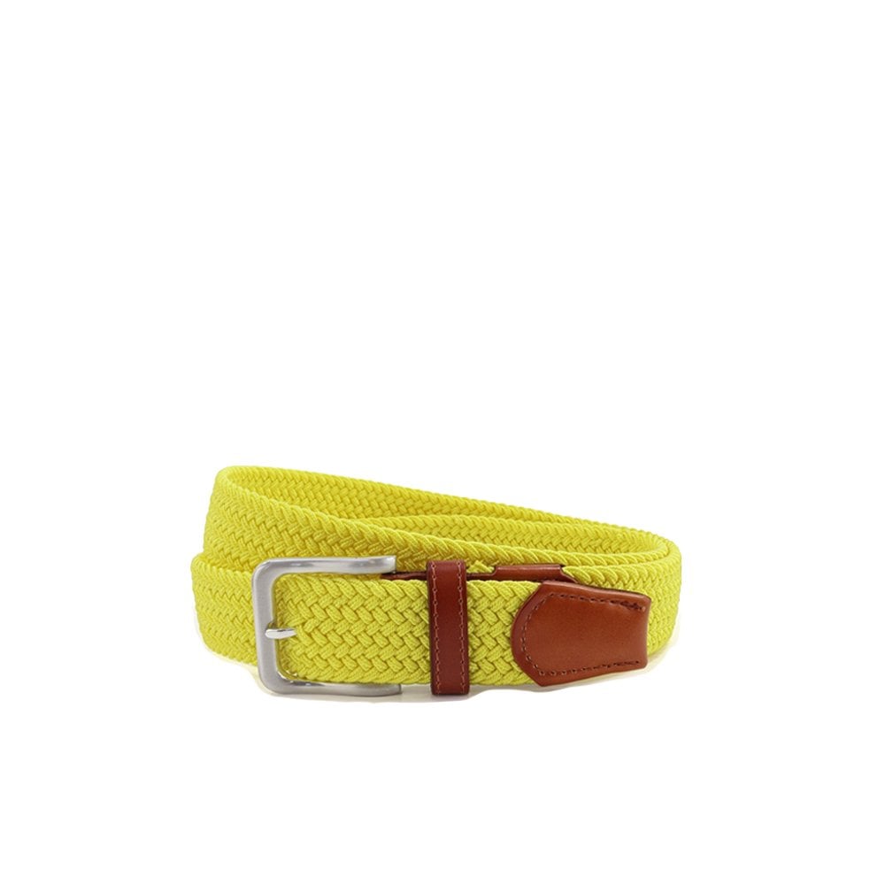 Plain Web Belt - Yellow