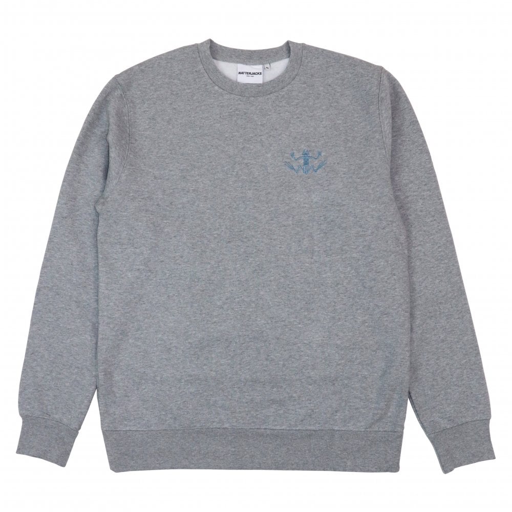 Zoology Embroidered Crewneck Sweatshirt - Grey
