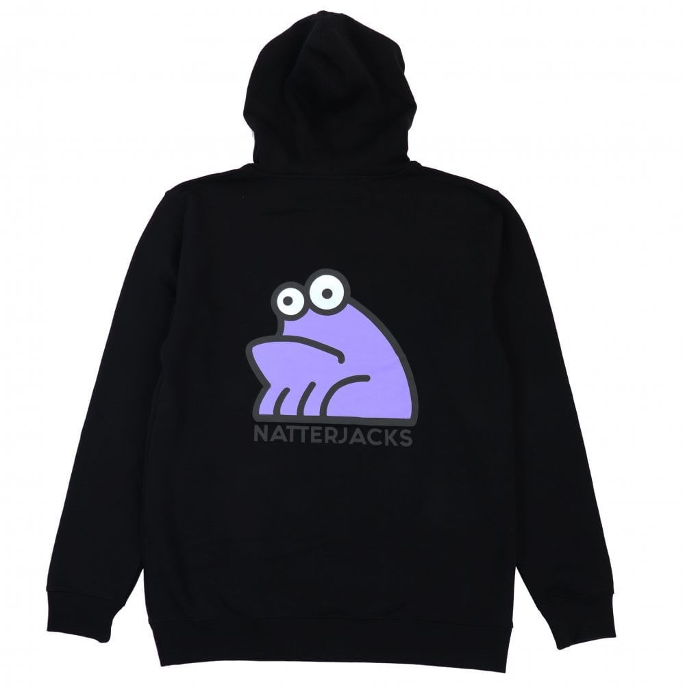 Sad Frog Hood - Black