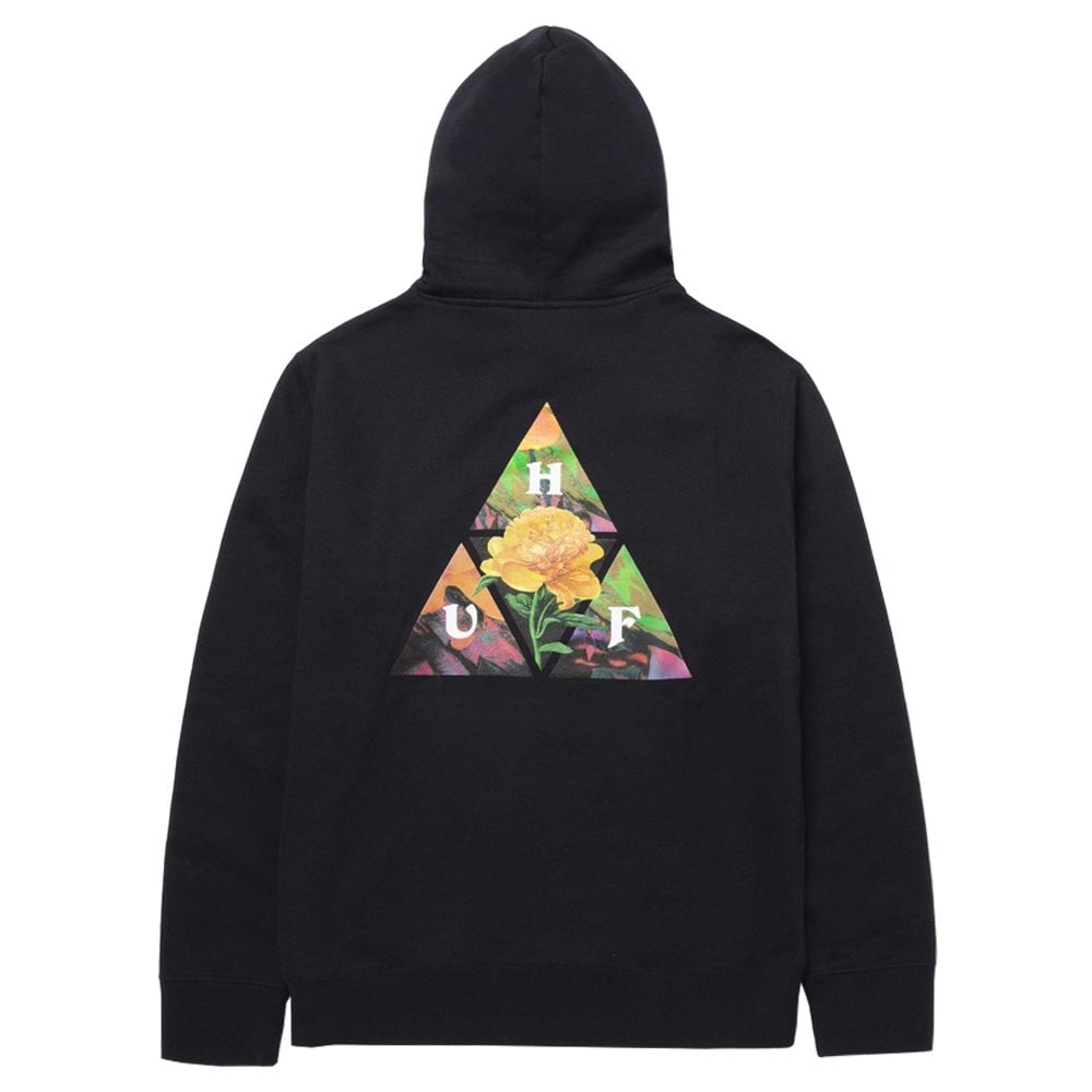 New Dawn Triple Triangle Pullover Hoodie - Black