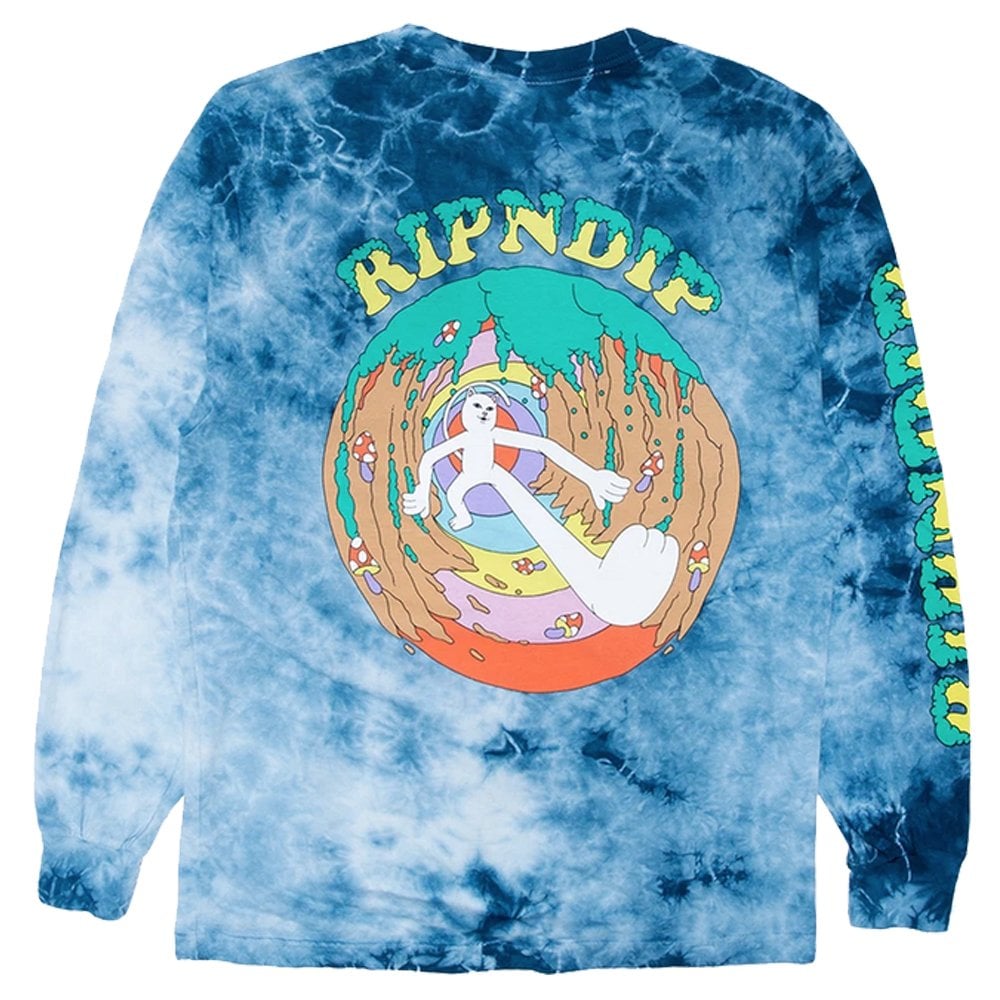 Step Into The Wild Long Sleeve T-Shirt - Navy Lightng