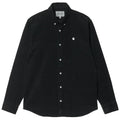 Madison Fine Cord Shirt - Black/White