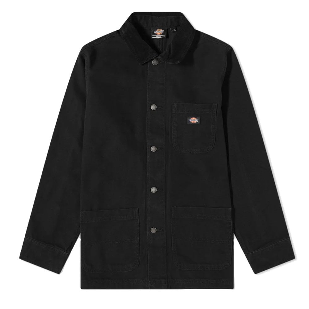 Duck Canvas Chore Jacket - S/W Black