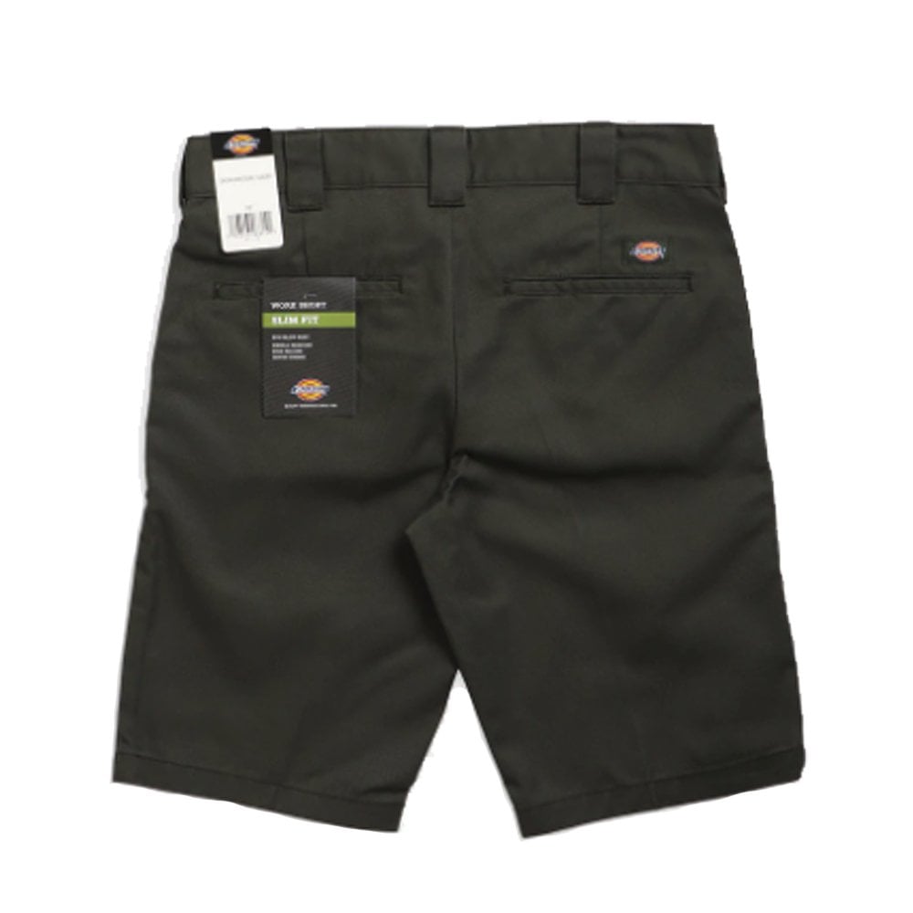Slim Fit Recycled Shorts - Olive Green