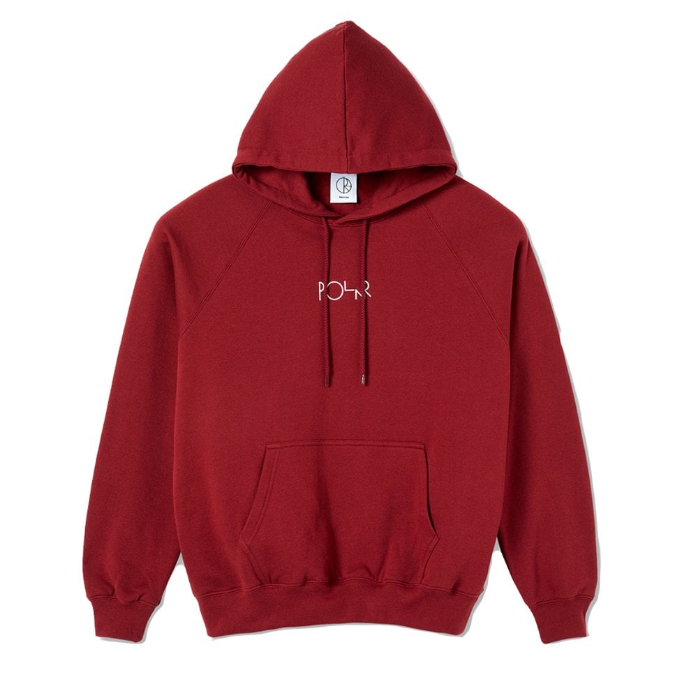 Default Embroidered Hoodie - Rich Red