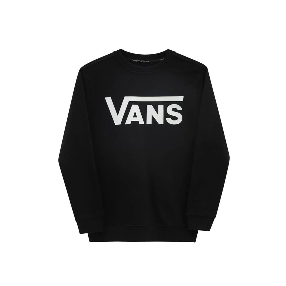 Boys Classic Crewneck Sweatshirt - Black/White