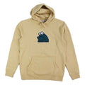 Applique Sad Frog Hood - Tan