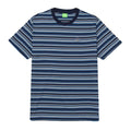 Crown Stripe Knit T-Shirt - Indigo