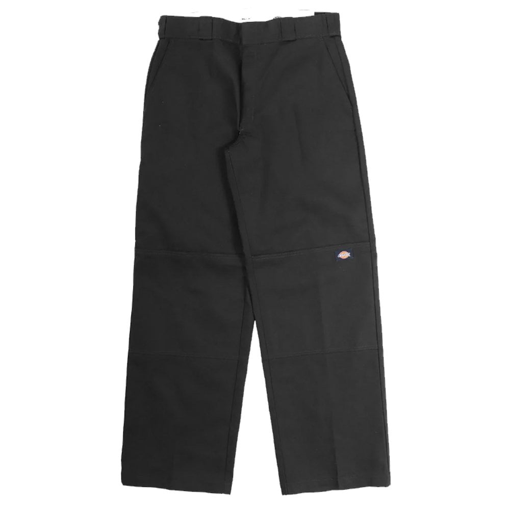 Double Knee Recycled Pants - Black