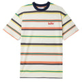 Base Stripe T-Shirt - Wht/Grn/Org