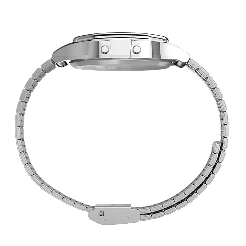 x Space Invaders T80 34mm Stainless Steel Bracelet Watch - Silver Tone