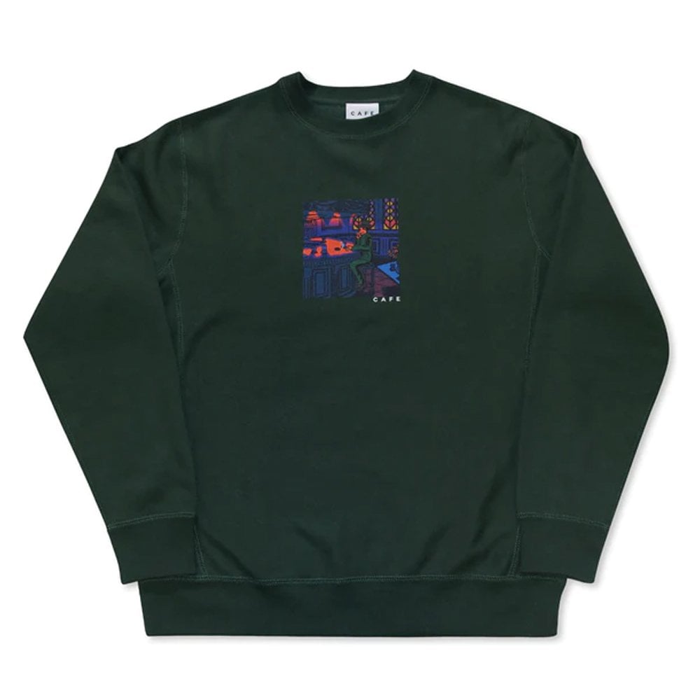 Barfly Crewneck Sweatshirt - Forest Green