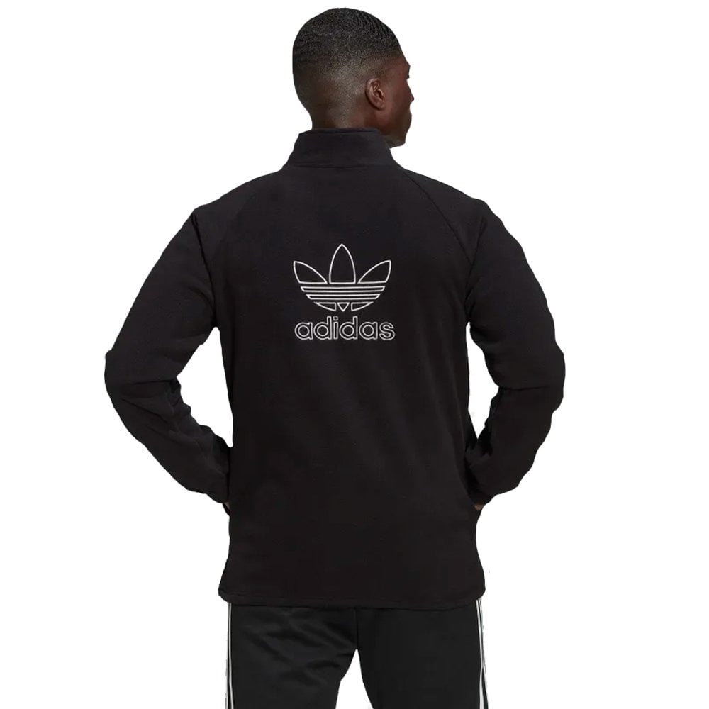 Trefoil Classic Fleece Jacket - Black