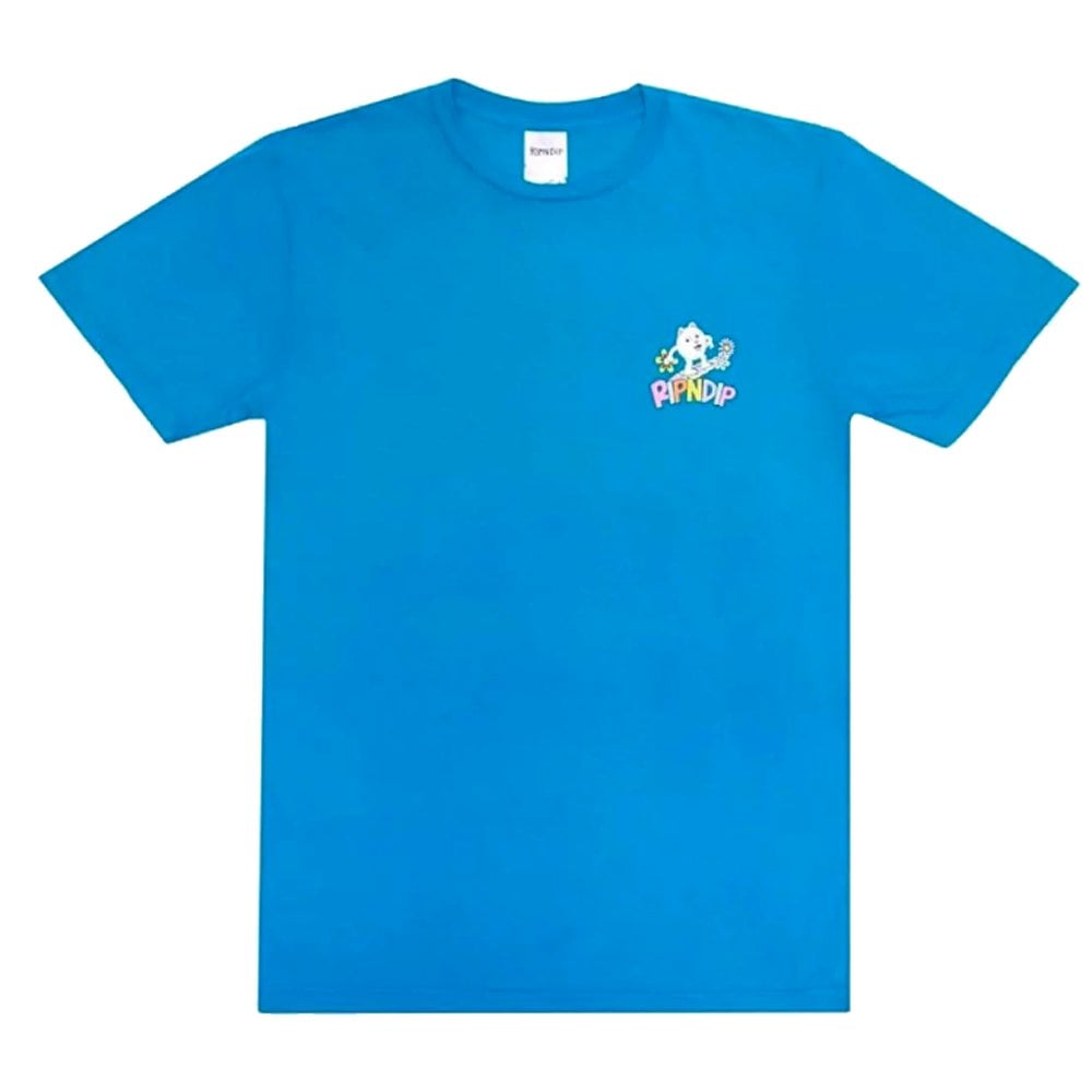 Skating Rainbow T-Shirt - Process Blue
