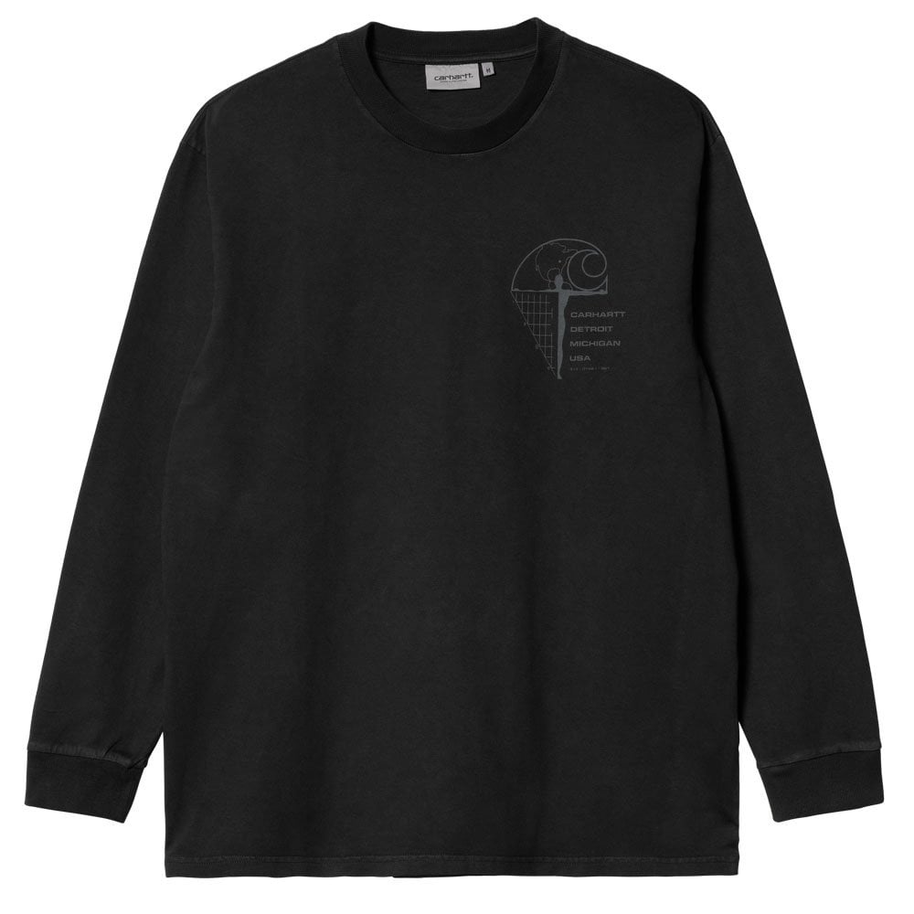 Ratios Long Sleeve T-Shirt - Blk/Euclypts
