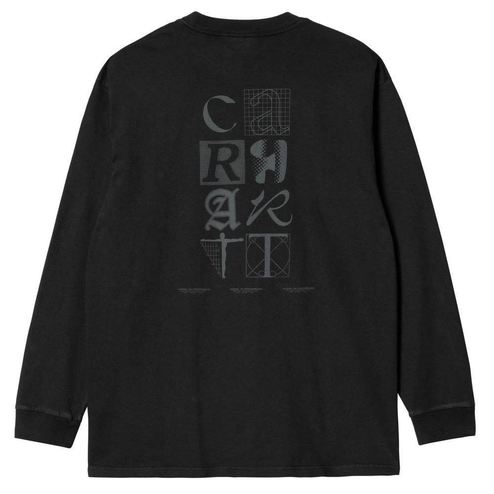 Ratios Long Sleeve T-Shirt - Blk/Euclypts