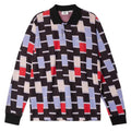 Craft Jacquard Long Sleeve Polo Shirt - Black Multi