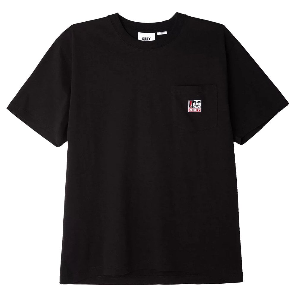 Point Pocket Short Sleeve T-Shirt - Black