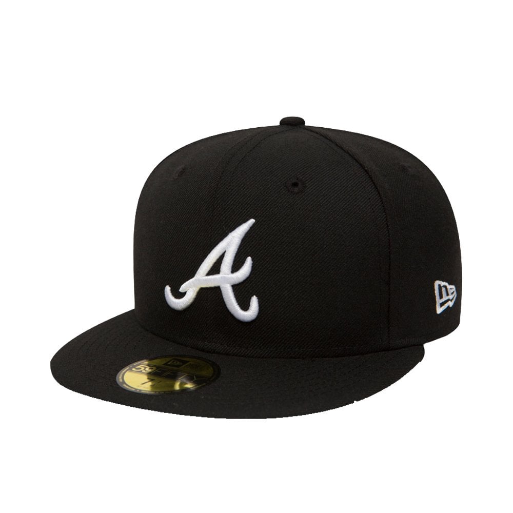Atlanta Braves 59FIFTY Cap - Black/White