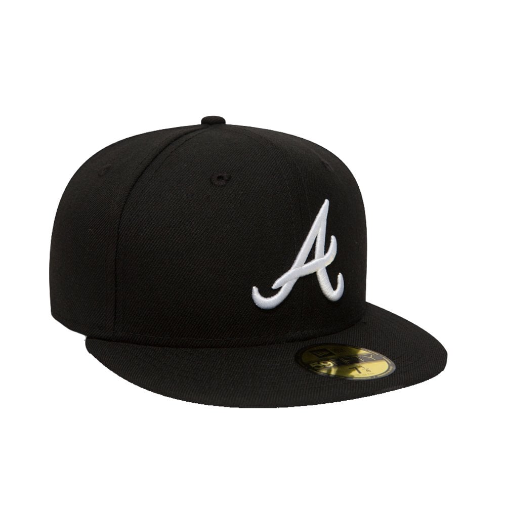 Atlanta Braves 59FIFTY Cap - Black/White