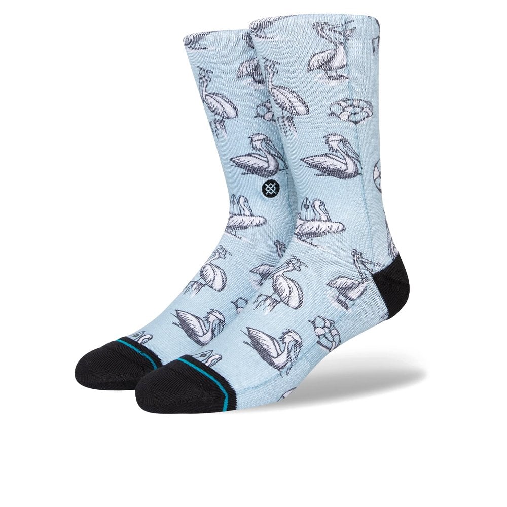 Nigel Crew Socks - Light Blue