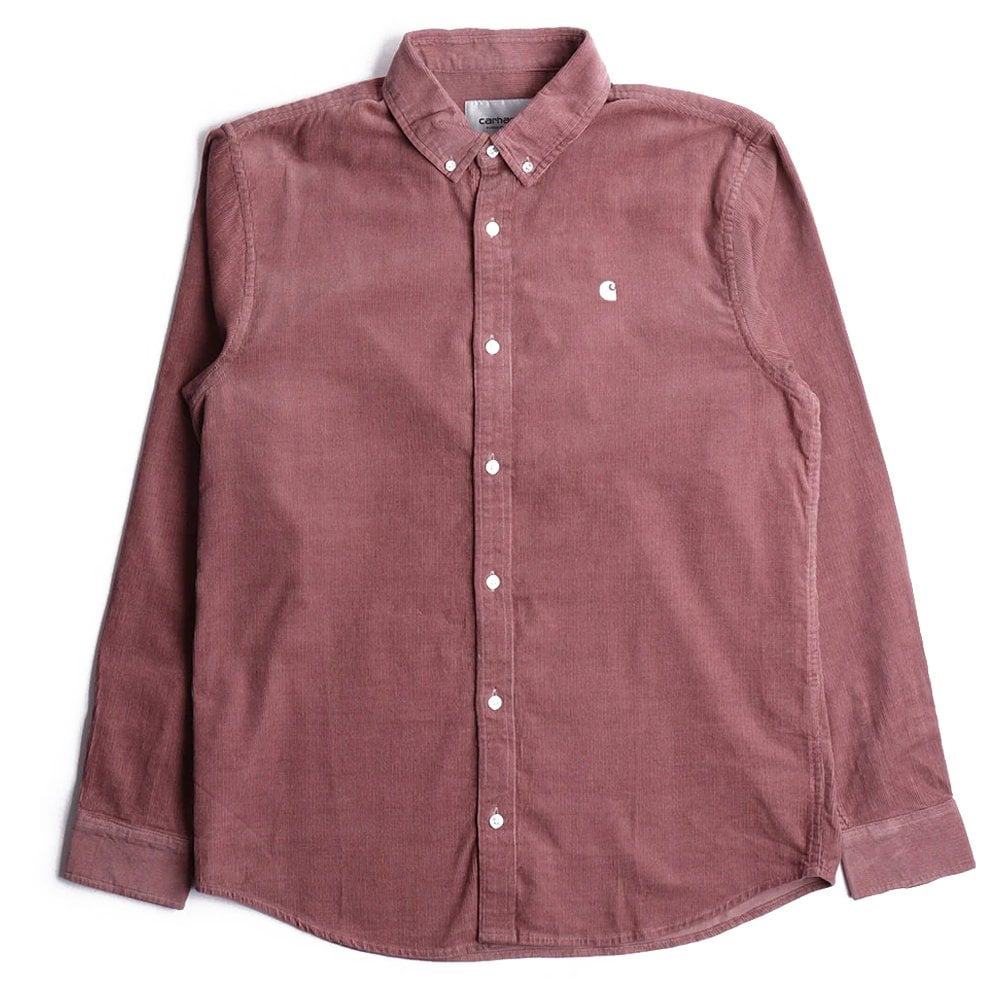 Madison Fine Cord Shirt - Lupinus/Wht