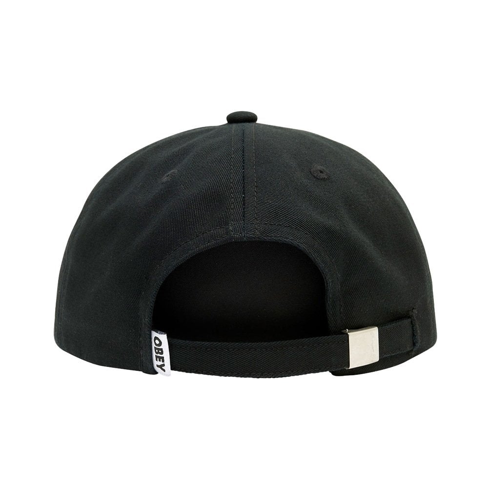 Bold Twill 6 Panel - Black