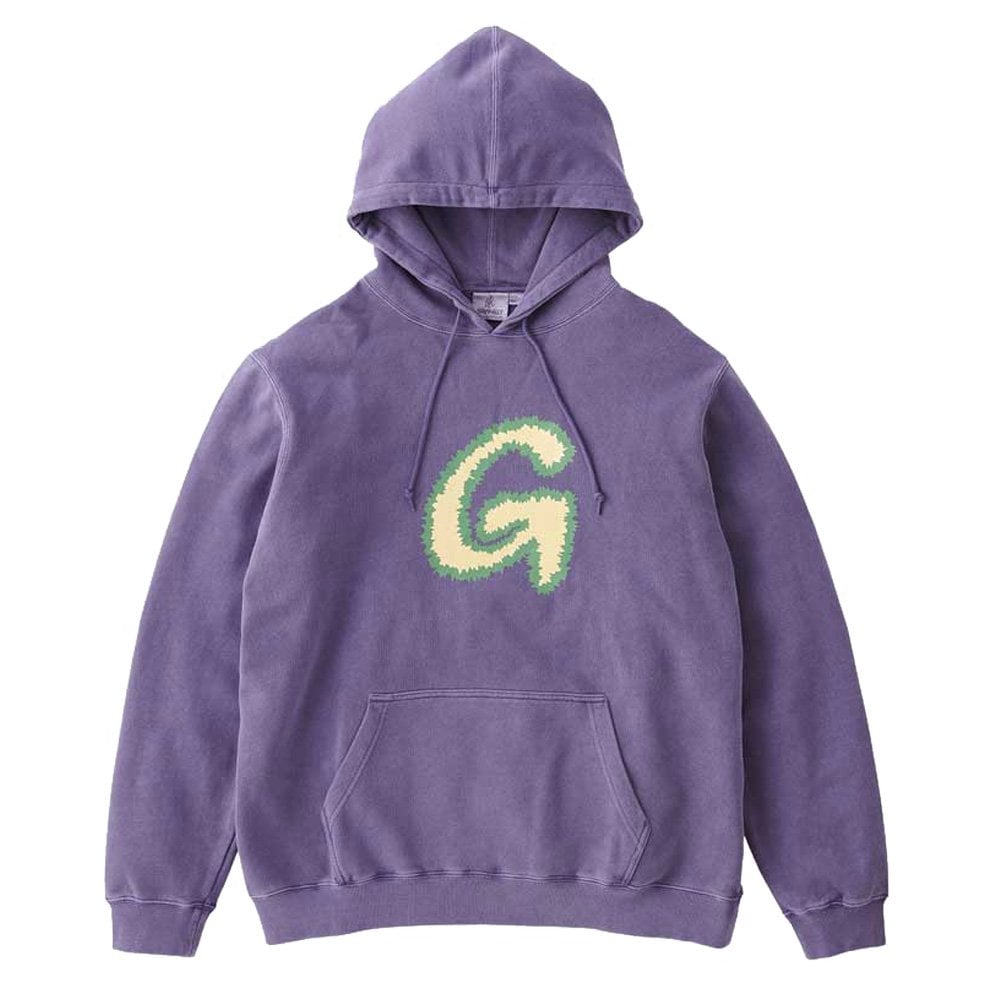 Fuzzy G-Logo Hoodie - Purple Pgmnt