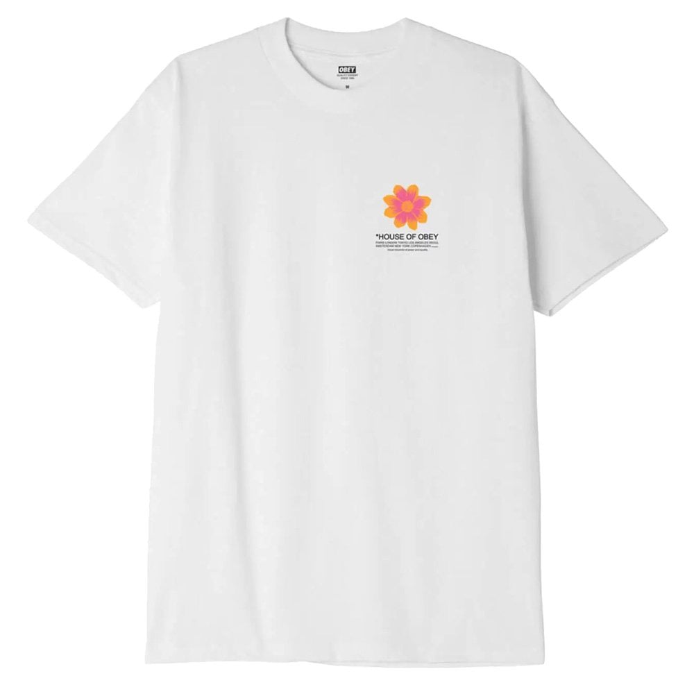 House of Obey Flower Classic T-Shirt - White
