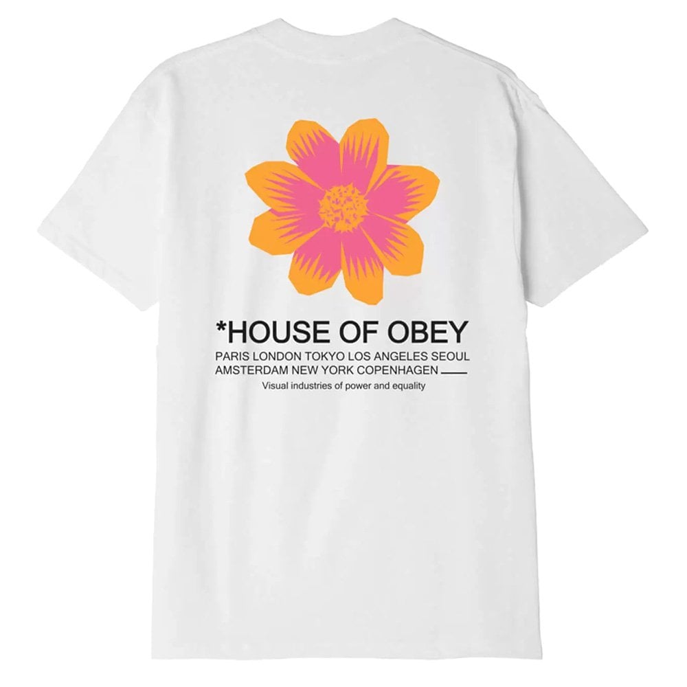 House of Obey Flower Classic T-Shirt - White