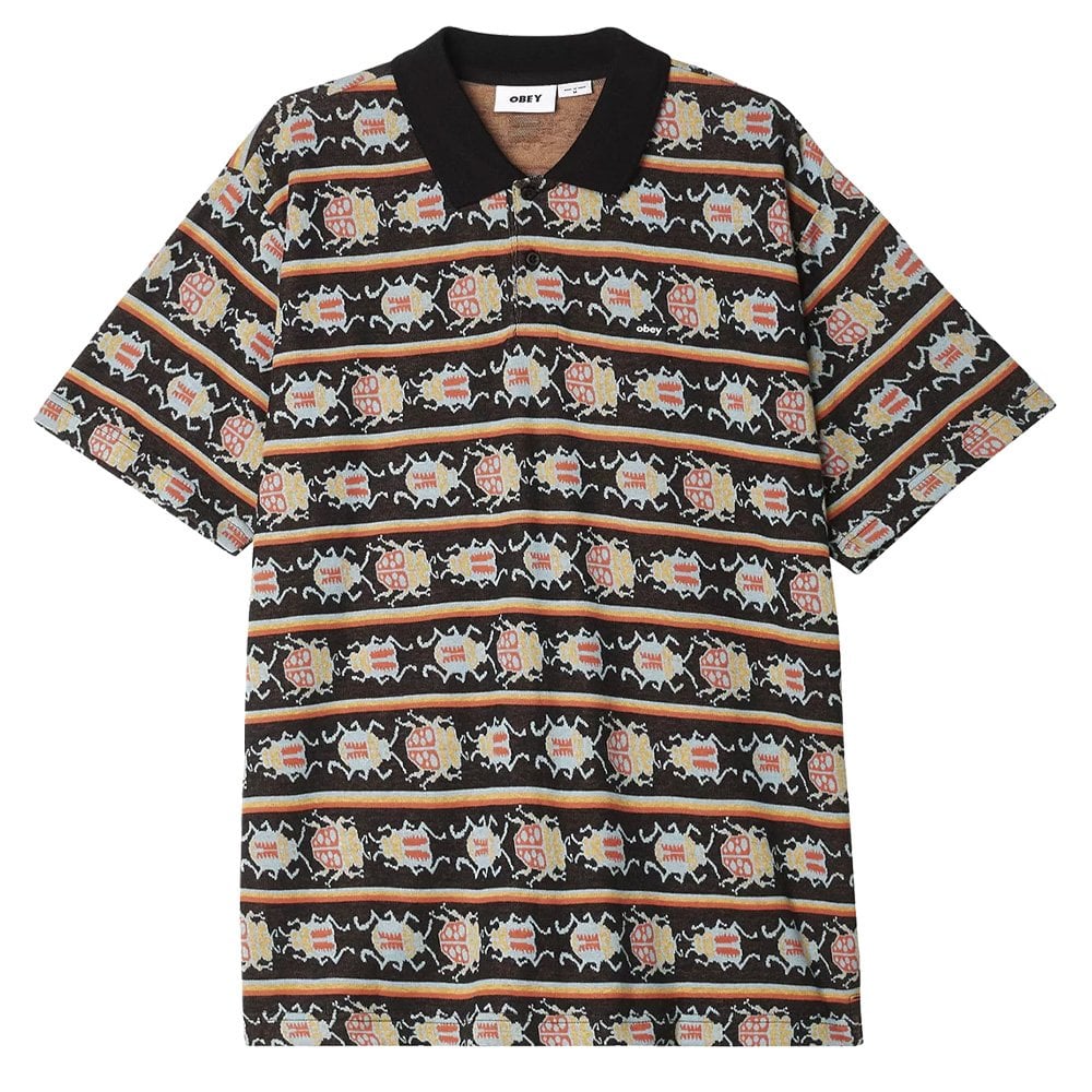 Bugs Jacquard Polo Shirt - Black/Multi