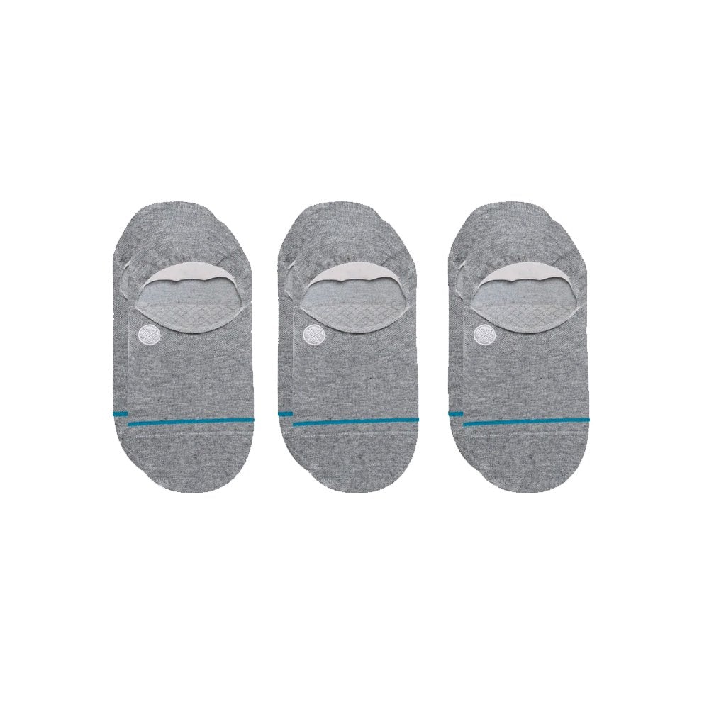 Icon No Show 3 Pack - Heather Grey