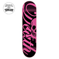 Death 'Script' Skateboard Deck - Black/Pink