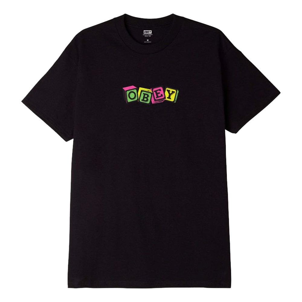 Toy Blocks T-Shirt  - Black