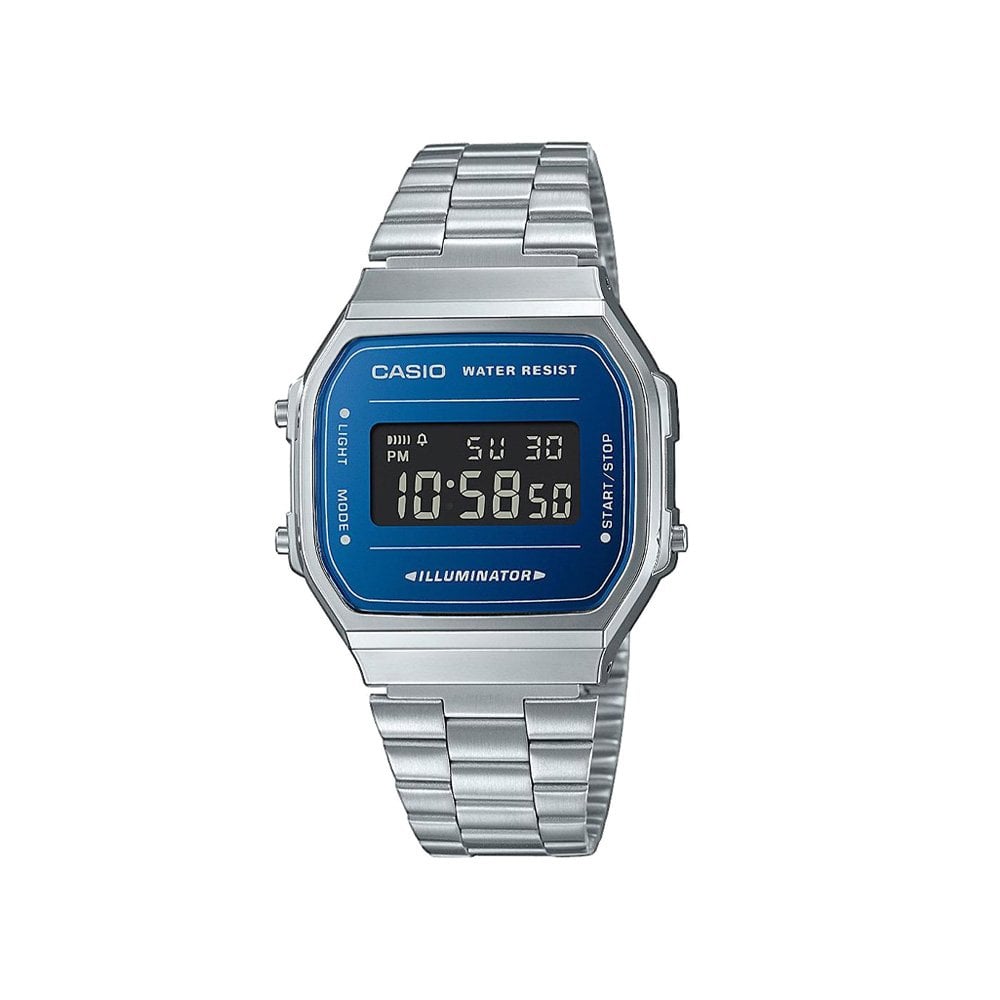 A168WEM-2BEF - Silver/Blue