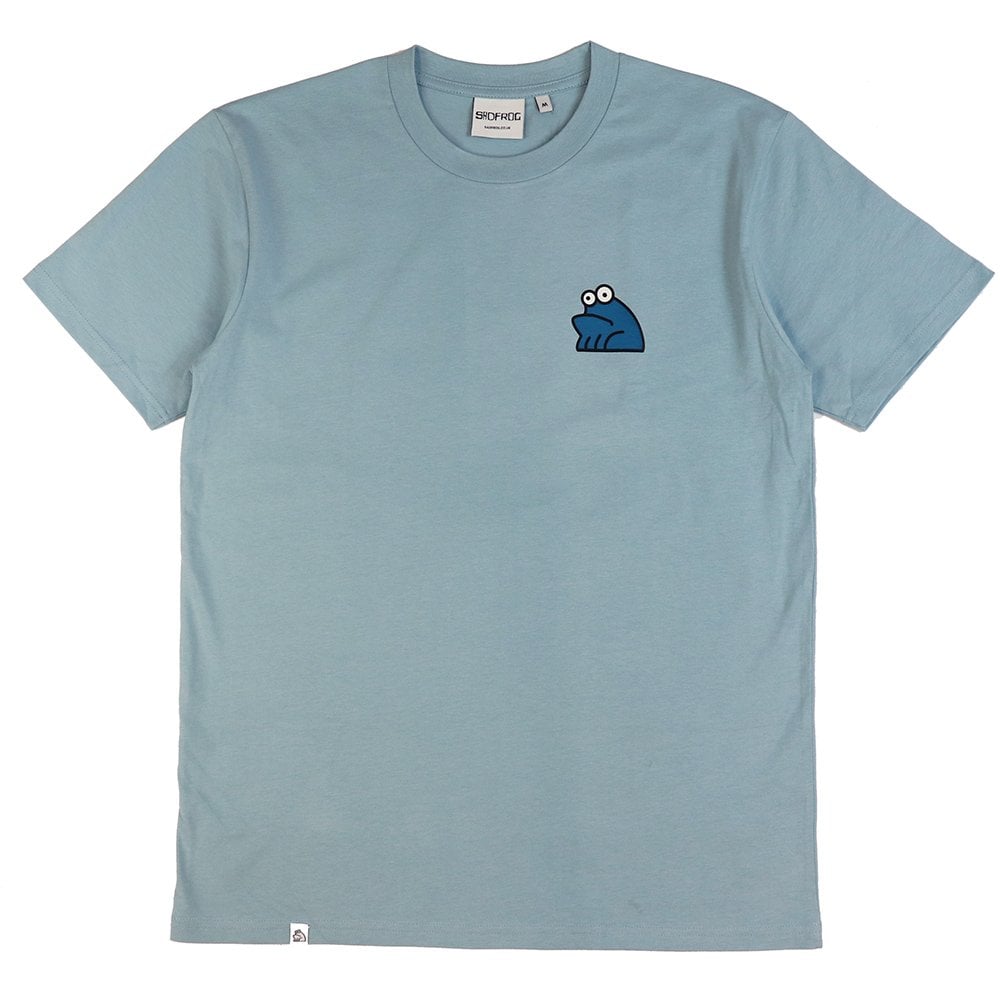 Printed T-Shirt - Pale Blu/Blu
