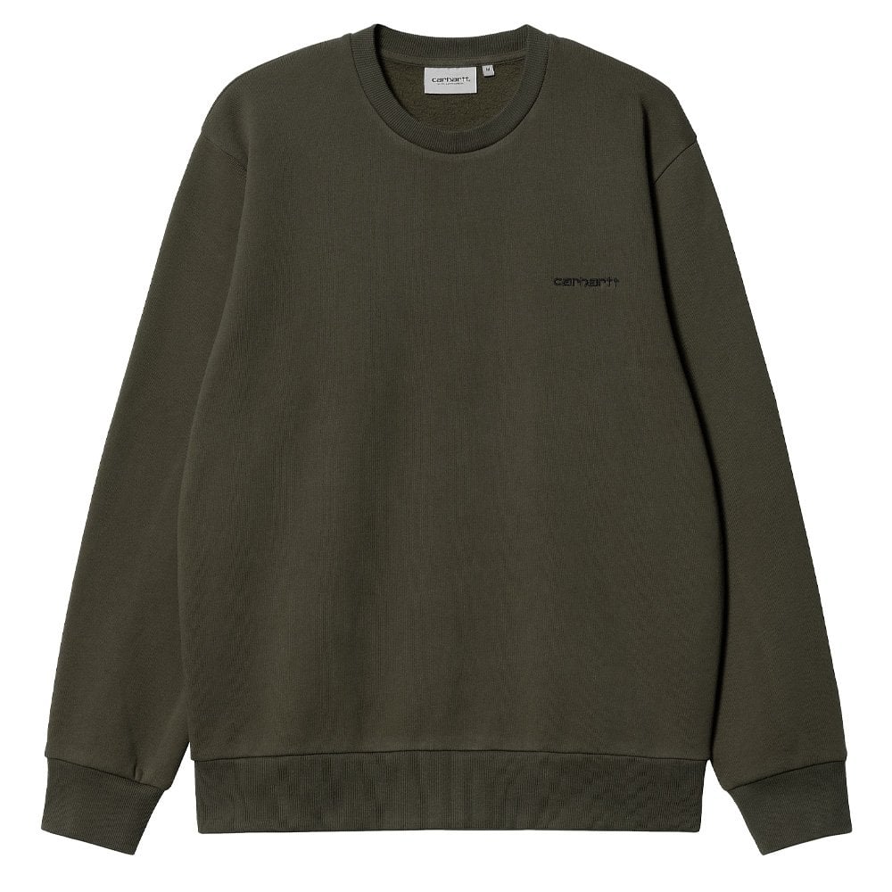 Script Embroidery Sweatshirt - Cypress/Blk